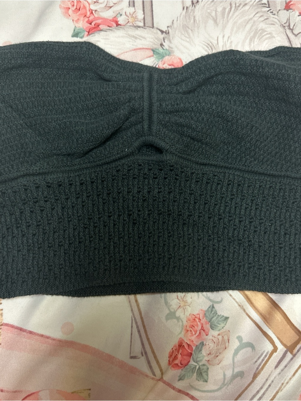 American Eagle Outfitters Dark Charcoal Knit Bandeau